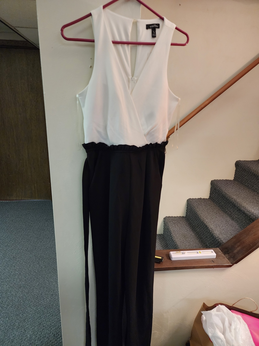 Speechless NWT Size S Women’s Black & White Jumpsuit